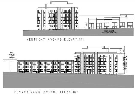 Initial design of proposed residential building courtesy of Eric Colbert & Associates.